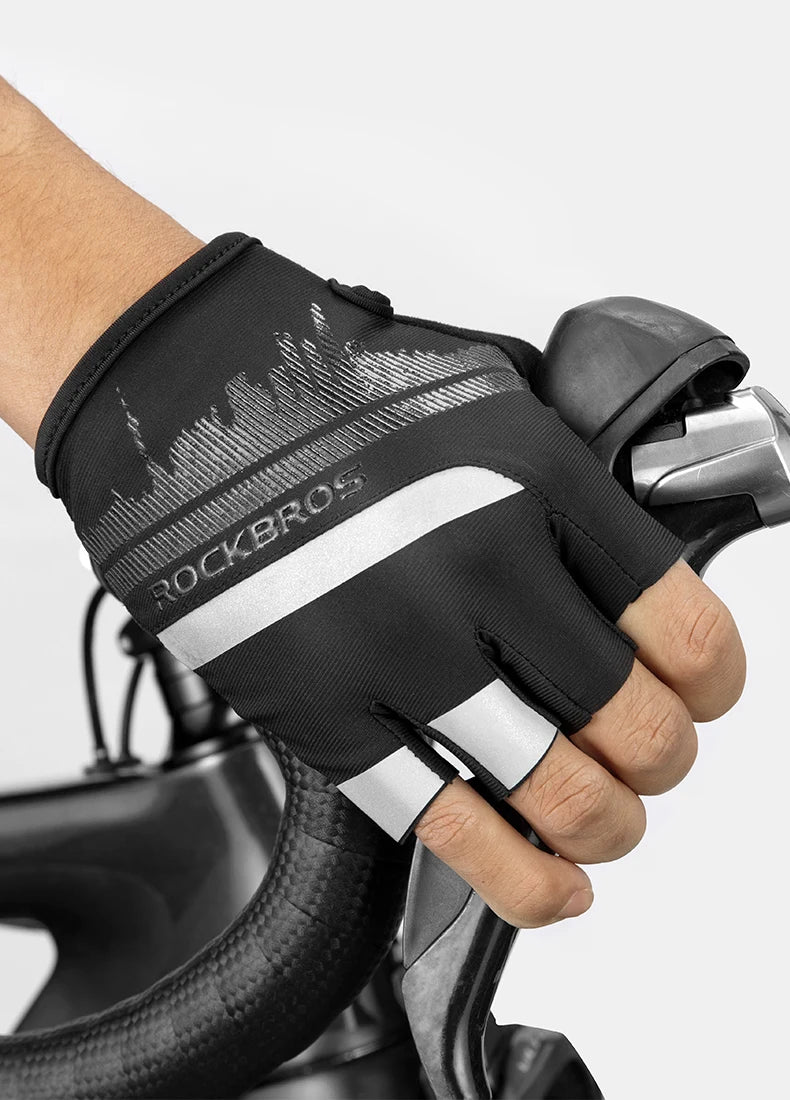 Half-Finger Cycling Gloves – Shockproof, Wear-Resistant, Breathable MTB Road Bike Gloves