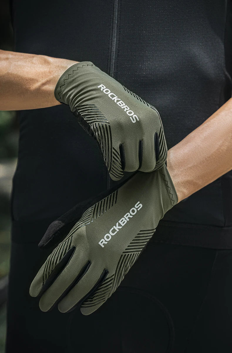 Touchscreen Cycling Gloves – Breathable, Anti-Slip Gloves for Spring/Summer MTB, Road Bike, Gym & Running