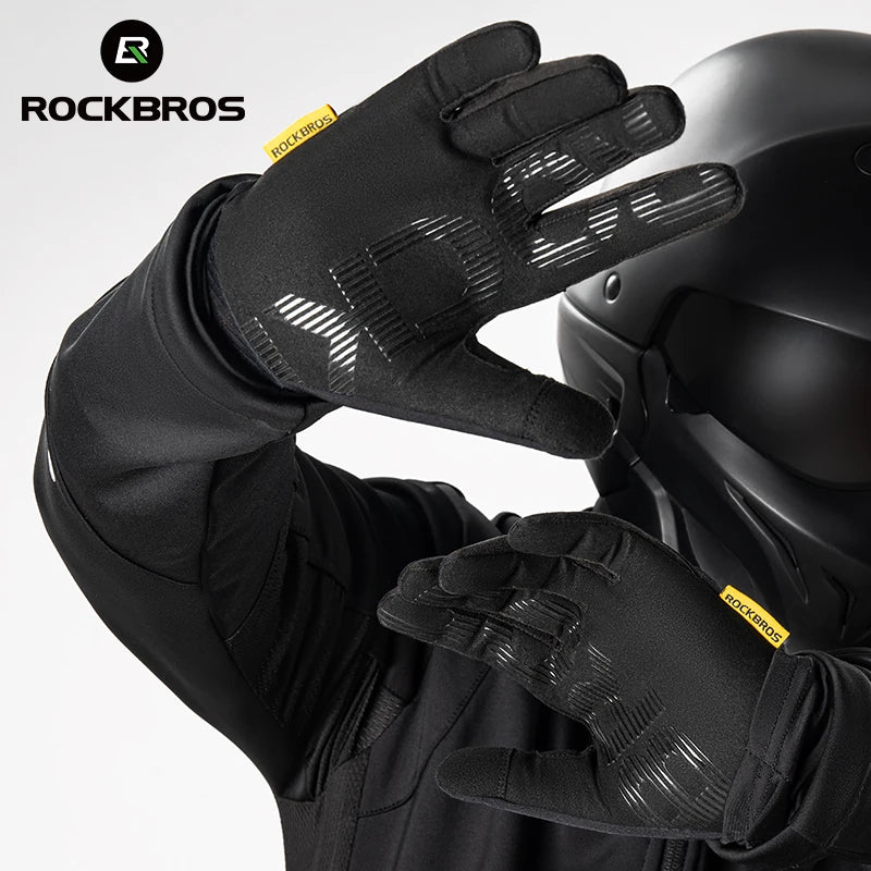 Touchscreen Winter Gloves – Windproof, Full-Finger Cycling, Ski, Non-Slip Warm Gloves for Sports, Motorcycle, and Hiking