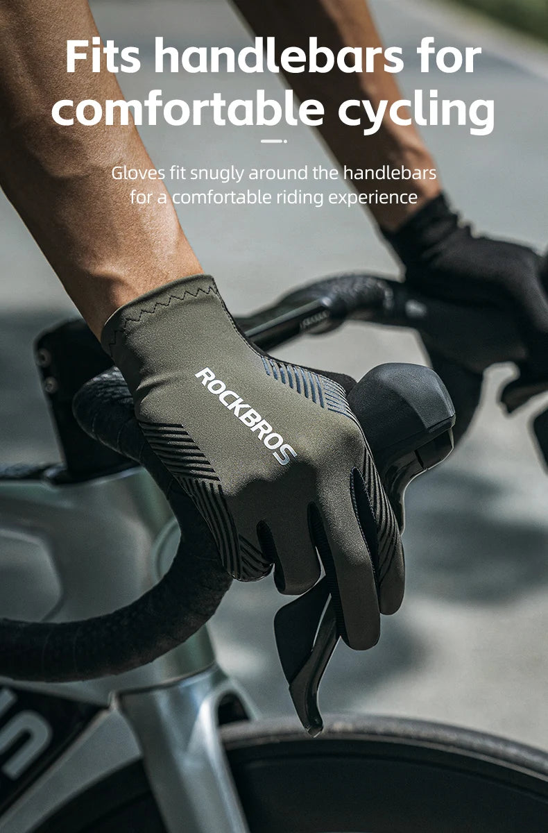 Touchscreen Cycling Gloves – Breathable, Anti-Slip Gloves for Spring/Summer MTB, Road Bike, Gym & Running