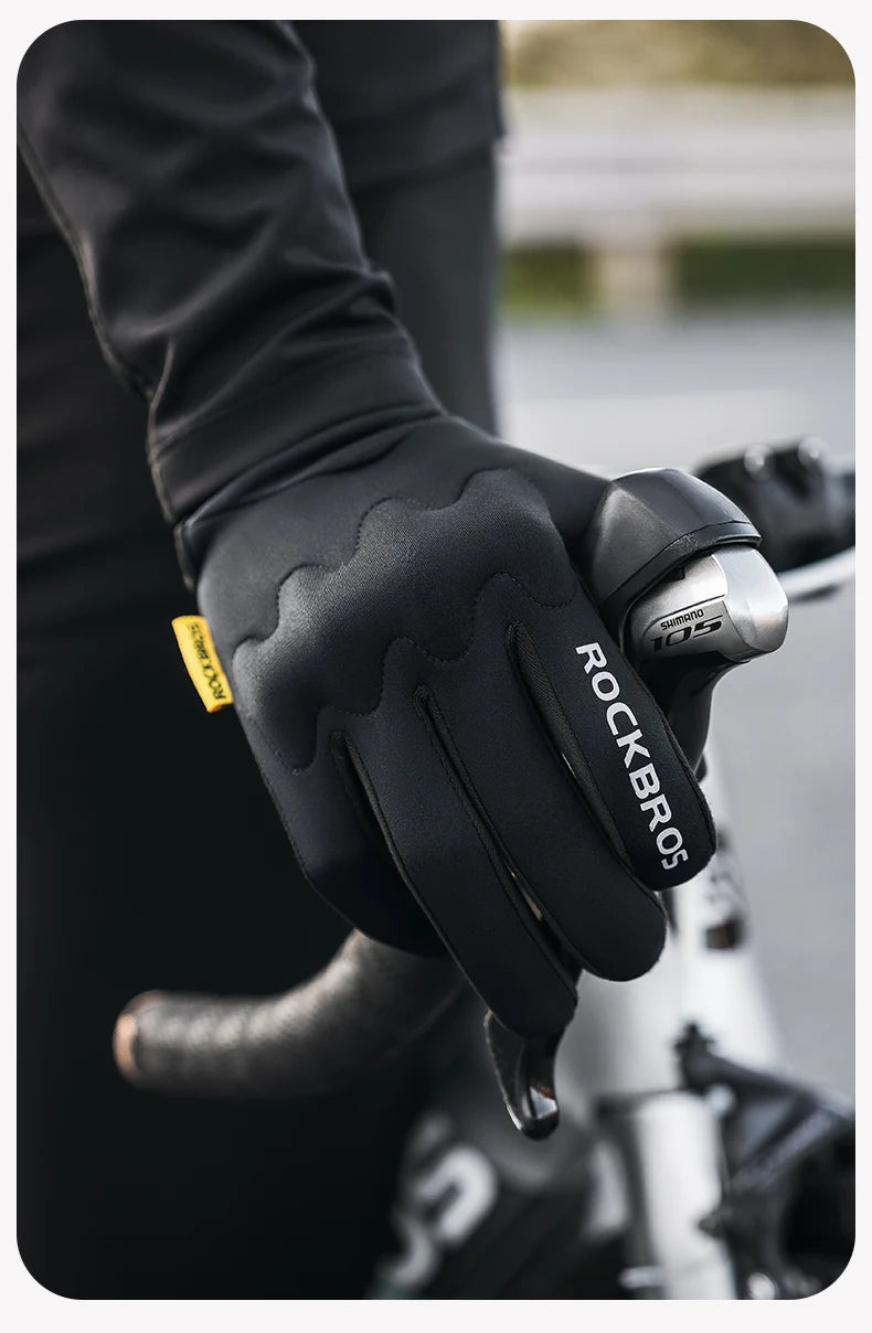 Touchscreen Winter Gloves – Windproof, Full-Finger Cycling, Ski, Non-Slip Warm Gloves for Sports, Motorcycle, and Hiking