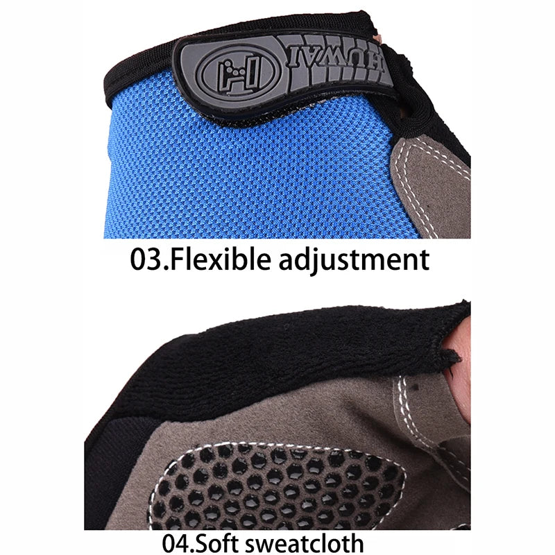 Breathable Half-Finger Cycling & Fitness Gloves | Anti-Slip Sport Training Gloves for Men & Women