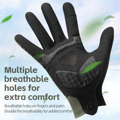 Touchscreen Cycling Gloves – Breathable, Anti-Slip Gloves for Spring/Summer MTB, Road Bike, Gym & Running