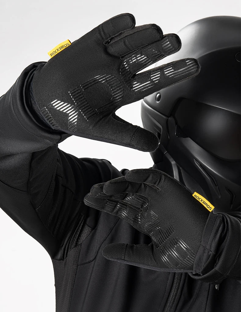 Touchscreen Winter Gloves – Windproof, Full-Finger Cycling, Ski, Non-Slip Warm Gloves for Sports, Motorcycle, and Hiking